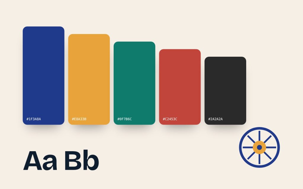 Colour palette and typography